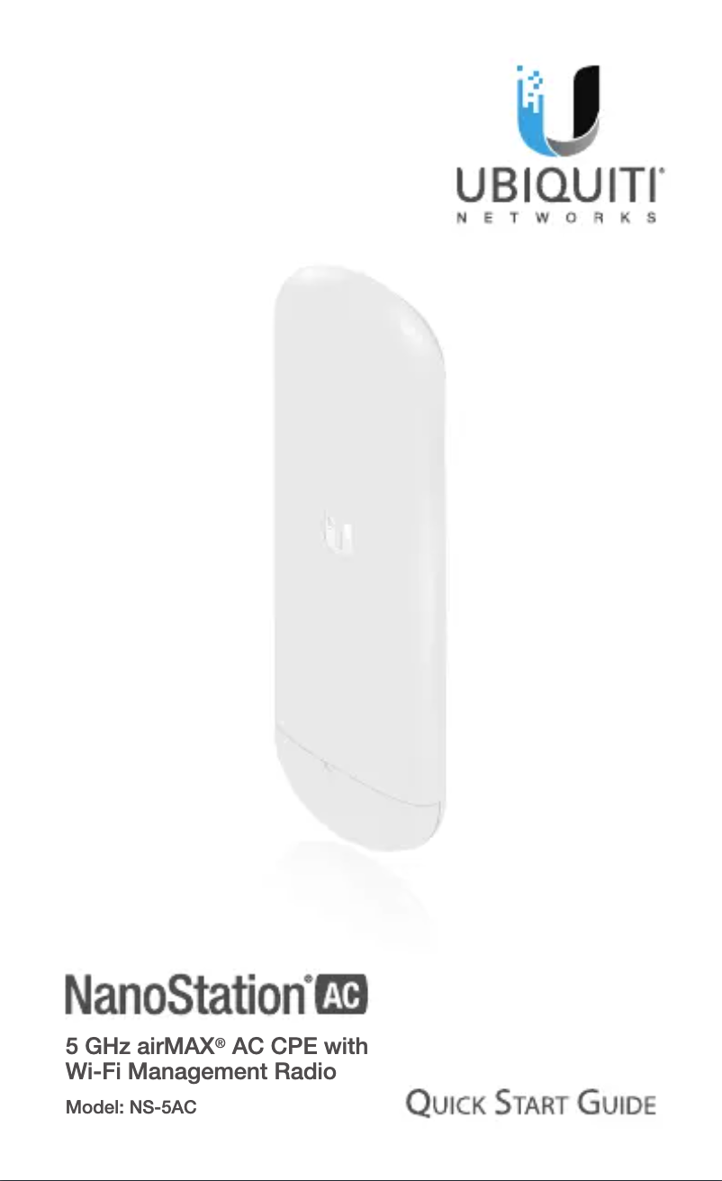 Página 1 del manual Manual de usuario Ubiquiti Networks NanoStation NS-5ACL