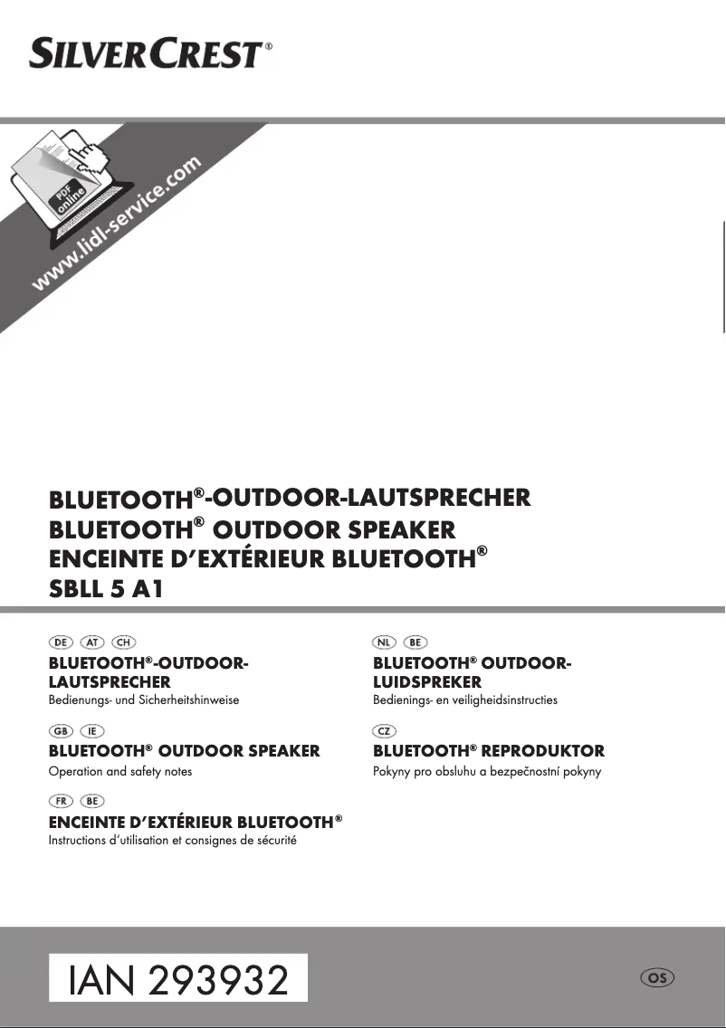 Page 1 de la notice Manuel utilisateur SilverCrest SBLL 5 A1