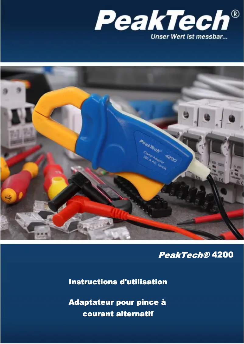 Page n°1 - Manuel utilisateur PeakTech 4200