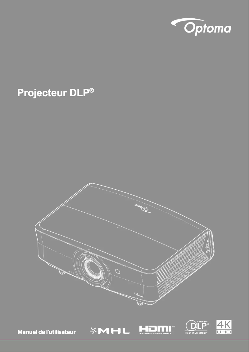 Page n°1 - Manuel utilisateur Optoma UHZ65