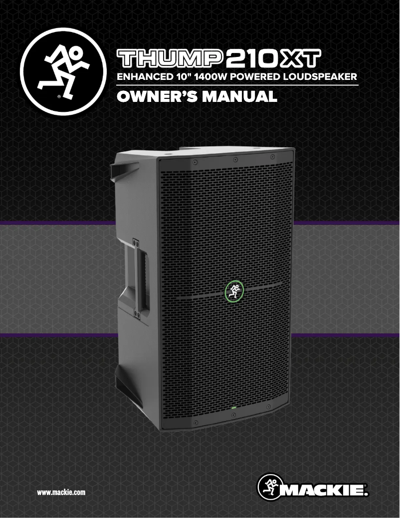 Image de la première page du manuel de l'appareil Thump210XT