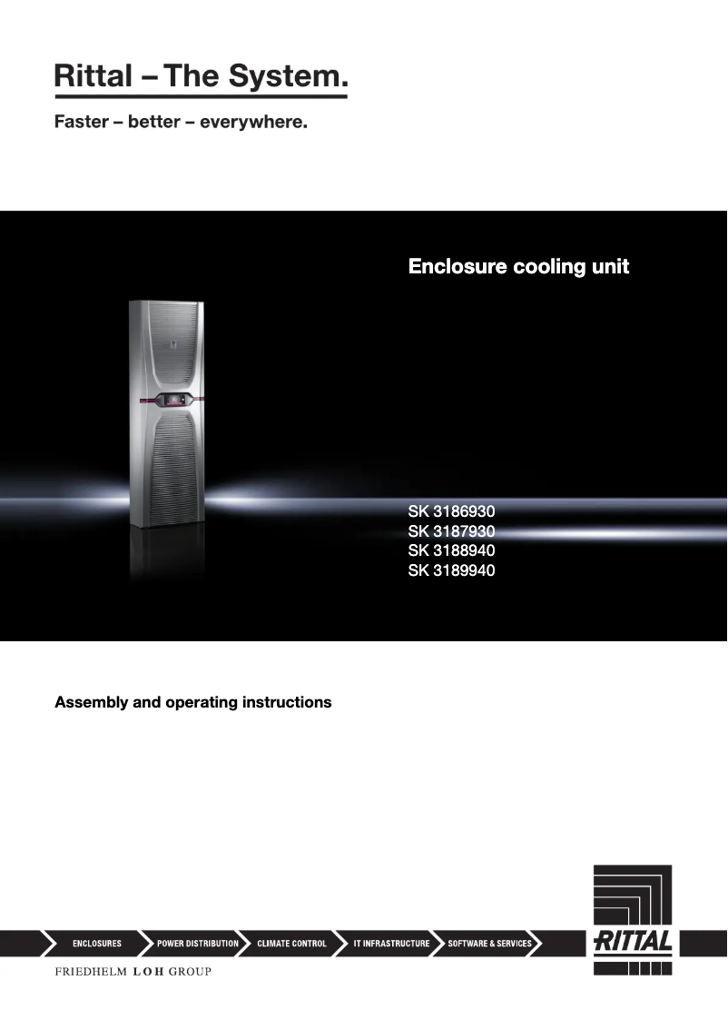 Page n°1 - Manuel utilisateur Rittal SK 3188940