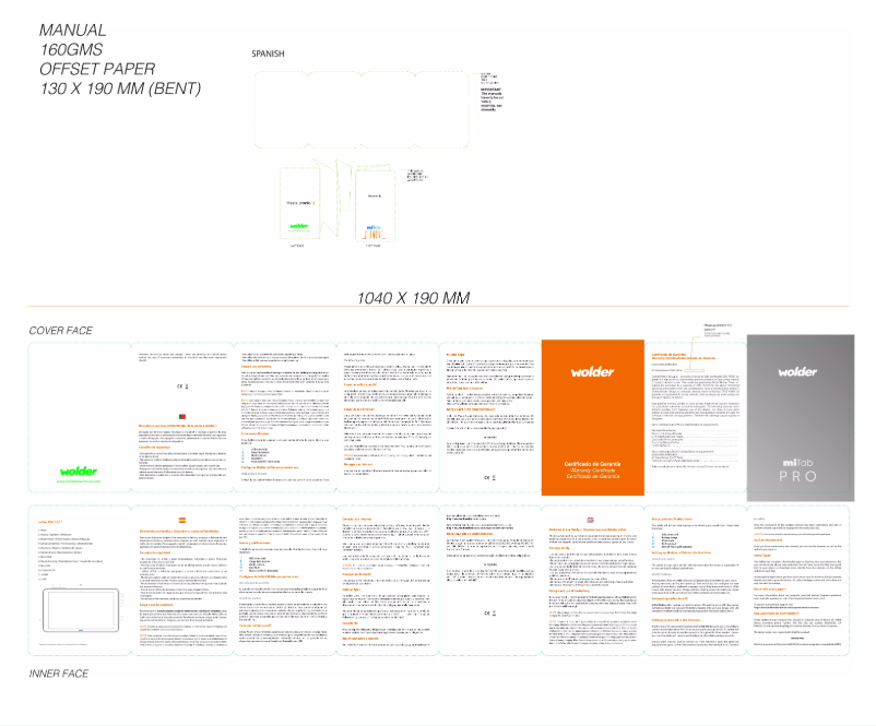 Image de la première page du manuel de l'appareil MiTab Pro 10.1"