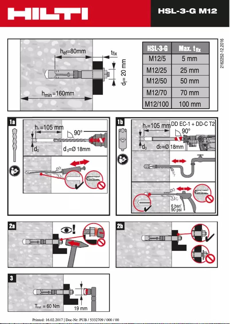 Page 1 de la notice Manuel utilisateur Hilti HSL-3-G