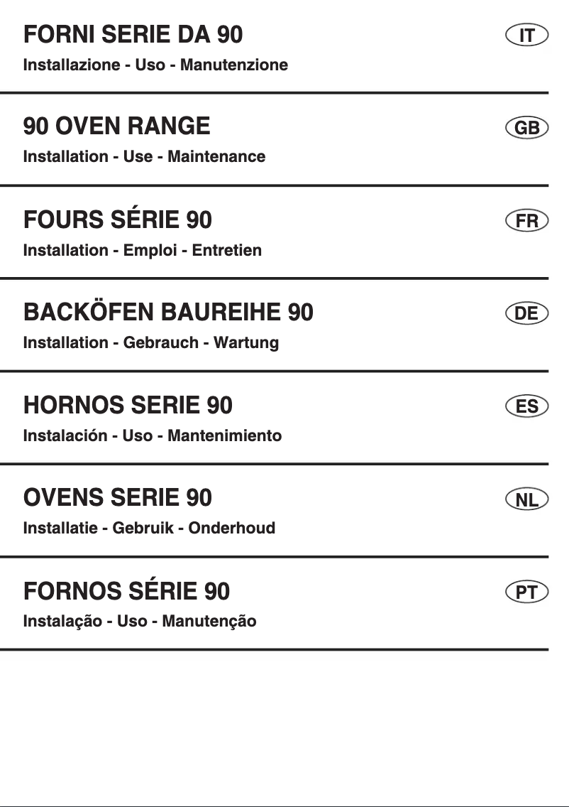 Page n°1 - Manuel utilisateur Fulgor Milano FQO 9609 MT X