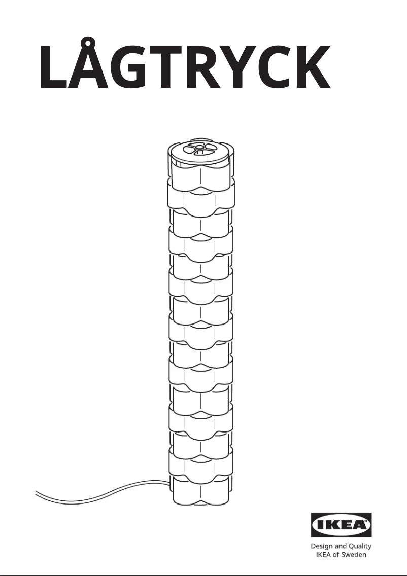 Image de la première page du manuel de l'appareil LÅGTRYCK 505.202.44