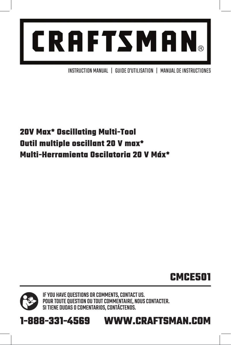 Page n°1 - Manuel utilisateur Craftsman CMCE501