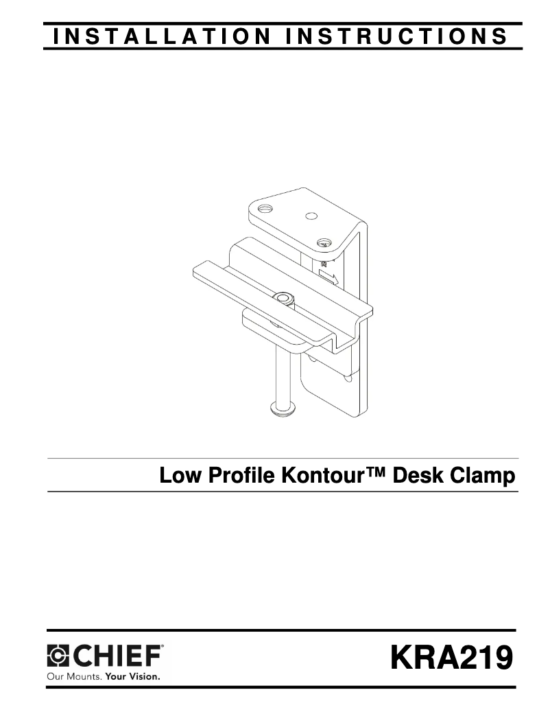 Image de la première page du manuel de l'appareil KRA219B
