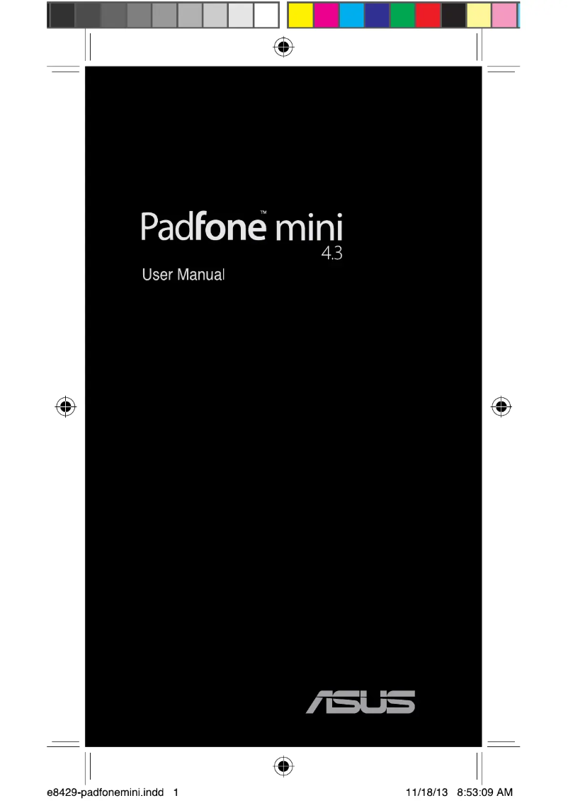 Page 1 de la notice Manuel utilisateur Asus PadFone mini 4.3