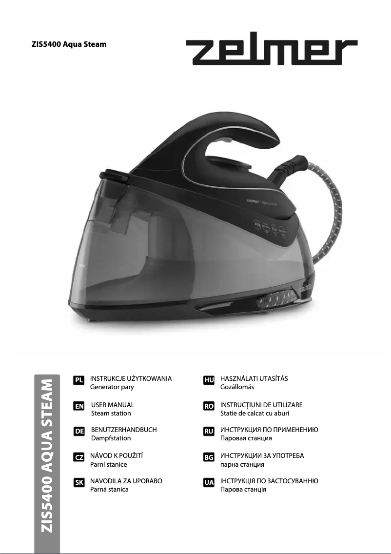 Page 1 of the manual User Manual Zelmer Aqua Steam ZIS5400