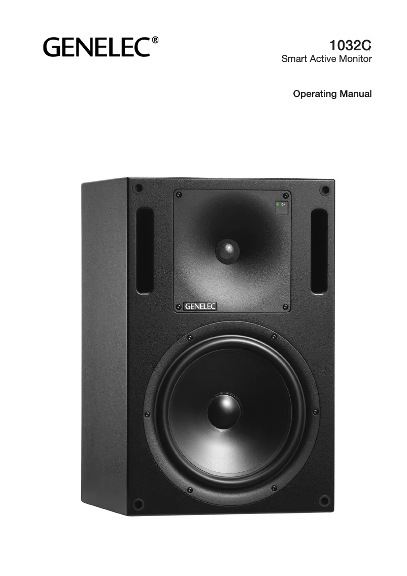 Page 1 de la notice Manuel utilisateur Genelec 1032C