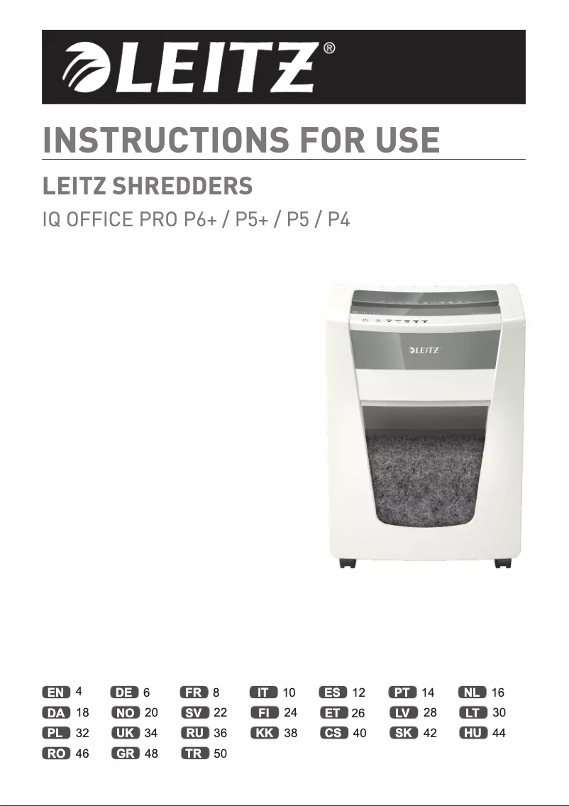 Página 1 del manual Manual de usuario Leitz IQ Office Pro P-5