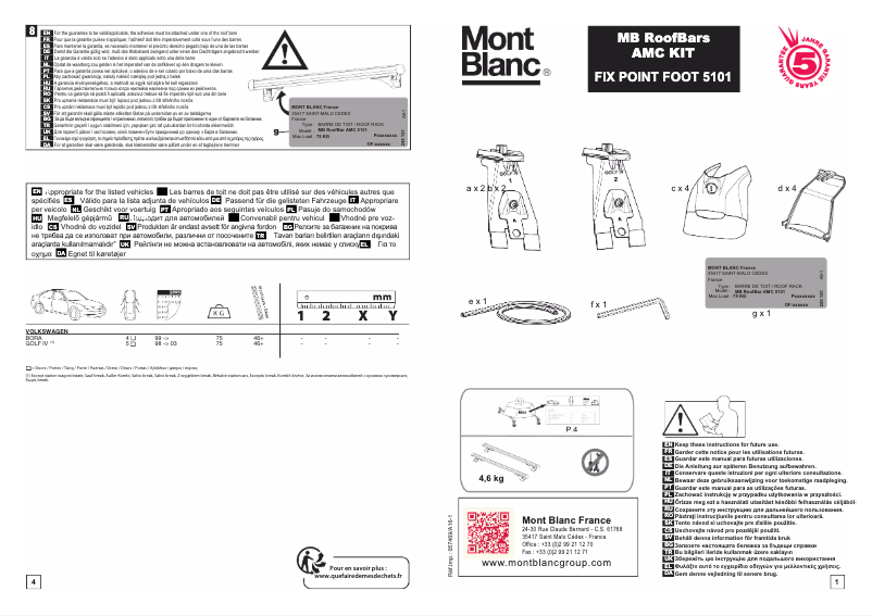 Image de la première page du manuel de l'appareil AMC 5101
