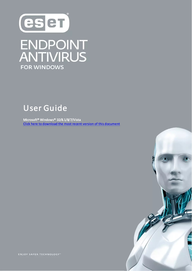 Page n°1 - Manuel utilisateur ESET Endpoint Antivirus