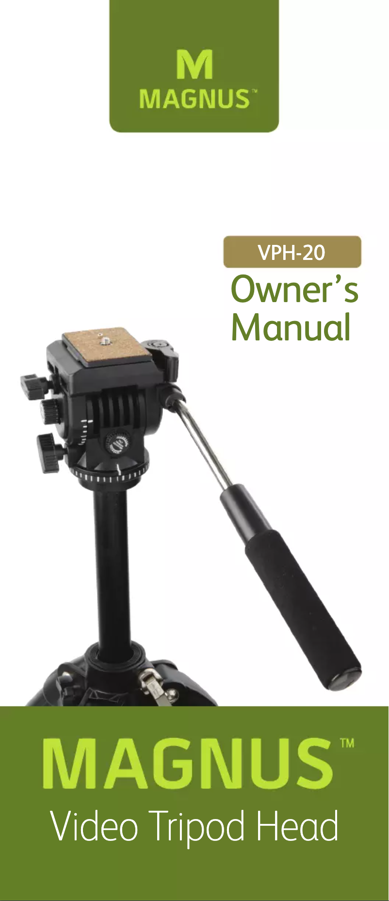 Imagen de la primera página del manual del dispositivo VPH-20