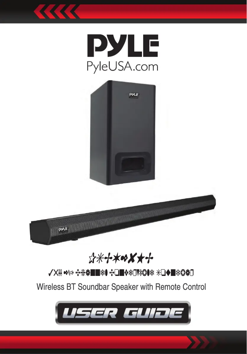 Page 1 de la notice Manuel utilisateur Pyle PSBV28HB