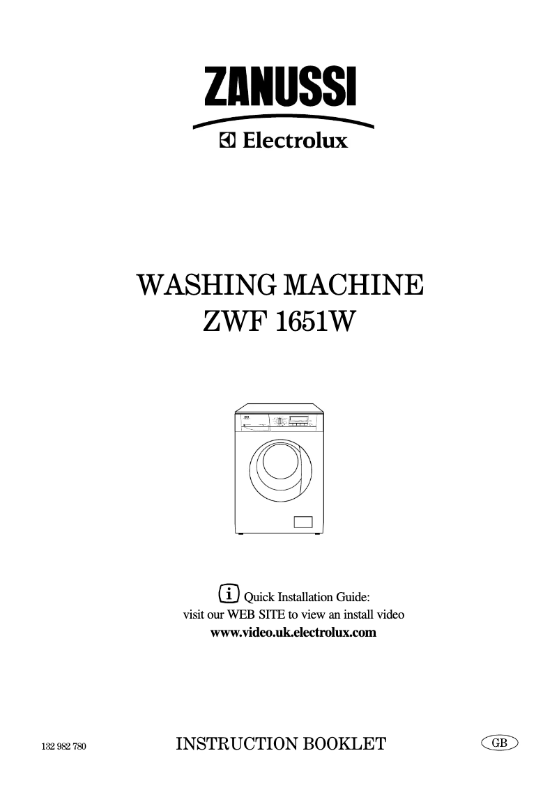 Página 1 del manual Manual de usuario Zanussi ZWF1651