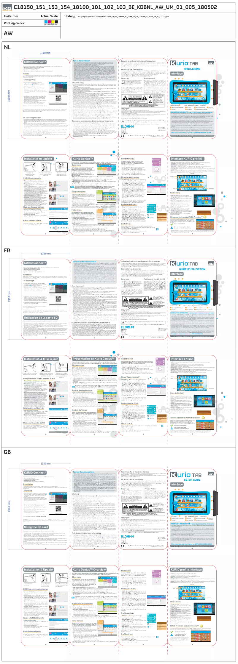 Page n°1 - Manuel utilisateur Kurio Tab Lite
