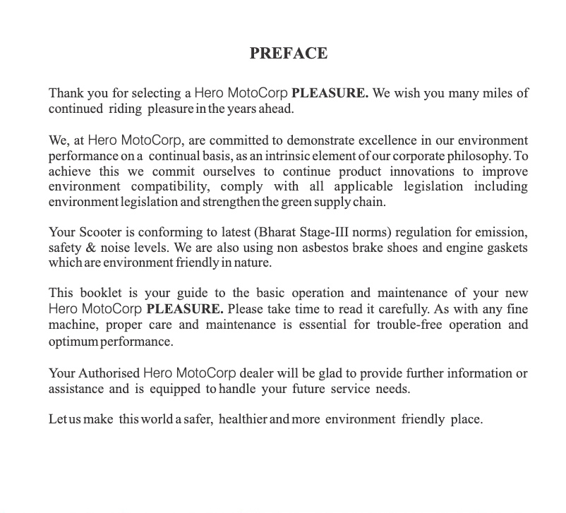 Page 1 de la notice Manuel utilisateur Hero Pleasure (2014)