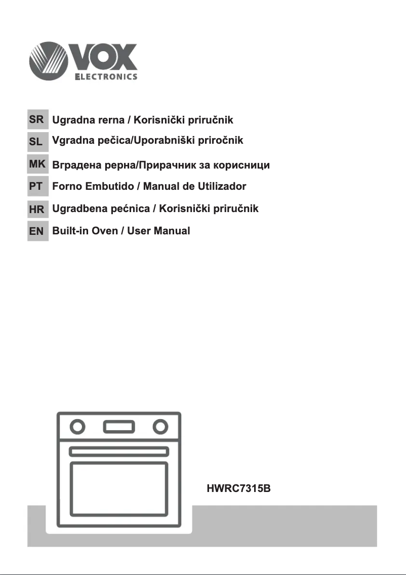 Page 1 de la notice Manuel utilisateur VOX HWRC7315B