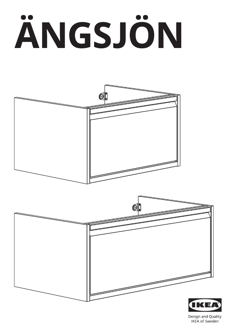 Imagen de la primera página del manual del dispositivo ÄNGSJÖN 005.350.97