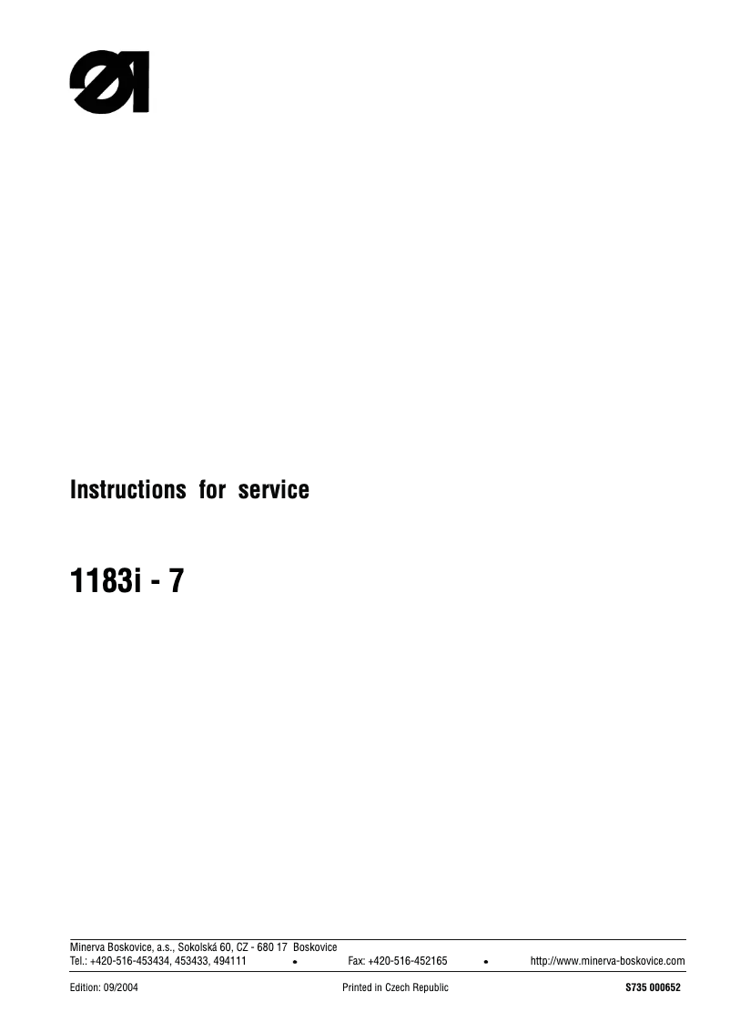 Page n°1 - Manuel utilisateur Dürkopp Adler 1183i