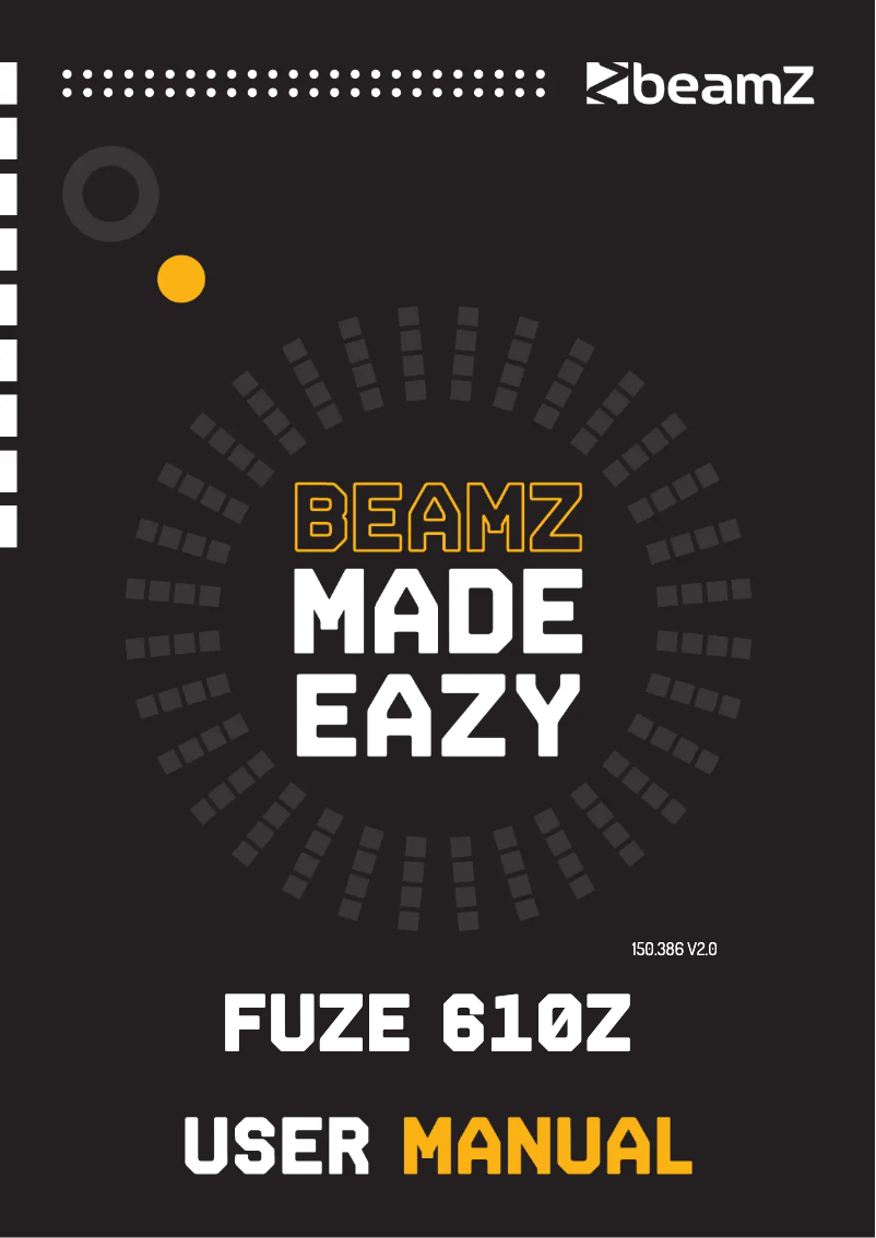 Page n°1 - Manuel utilisateur BeamZ Fuze 610Z