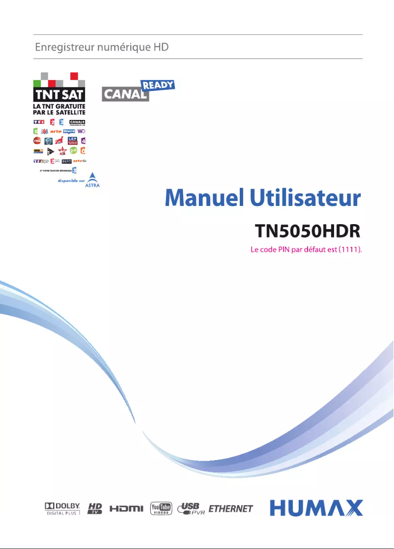Image de la première page du manuel de l'appareil TN-5050HDR