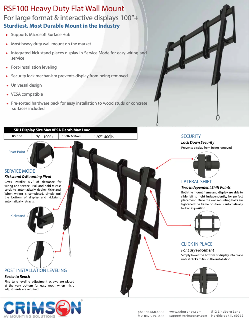 Image de la première page du manuel de l'appareil RSF100