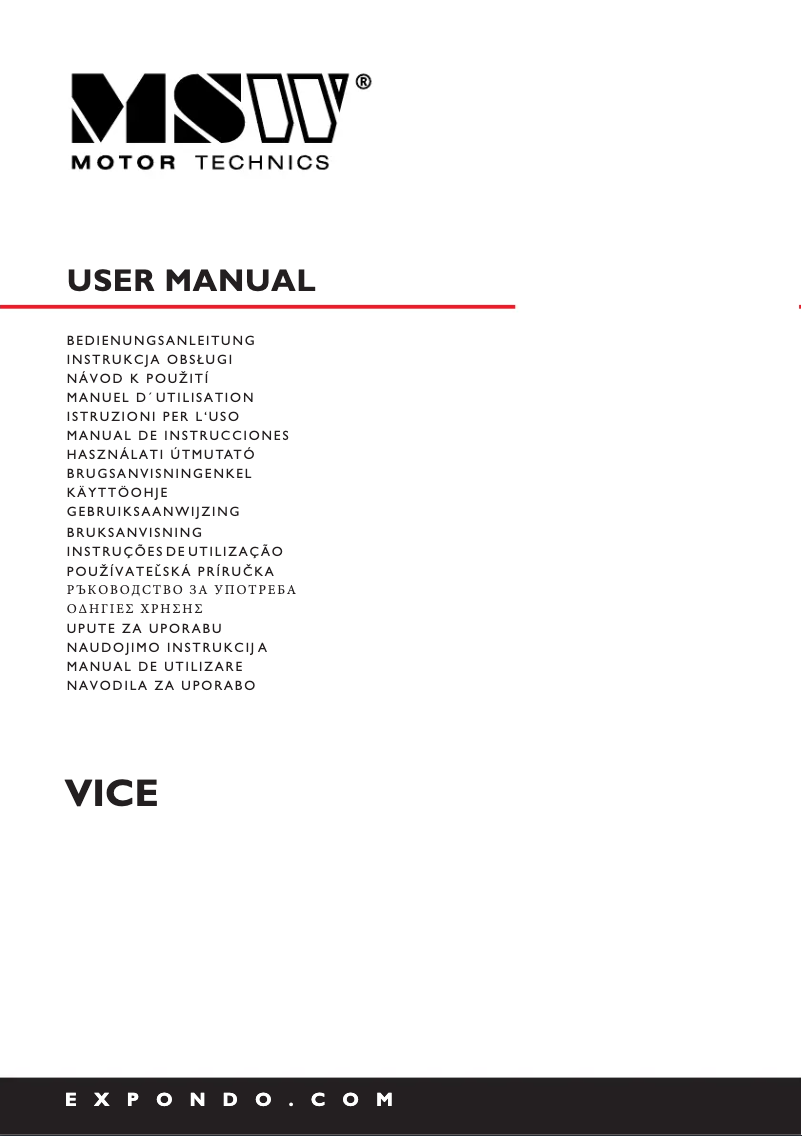 Page n°1 - Manuel utilisateur MSW MSW-DTV50