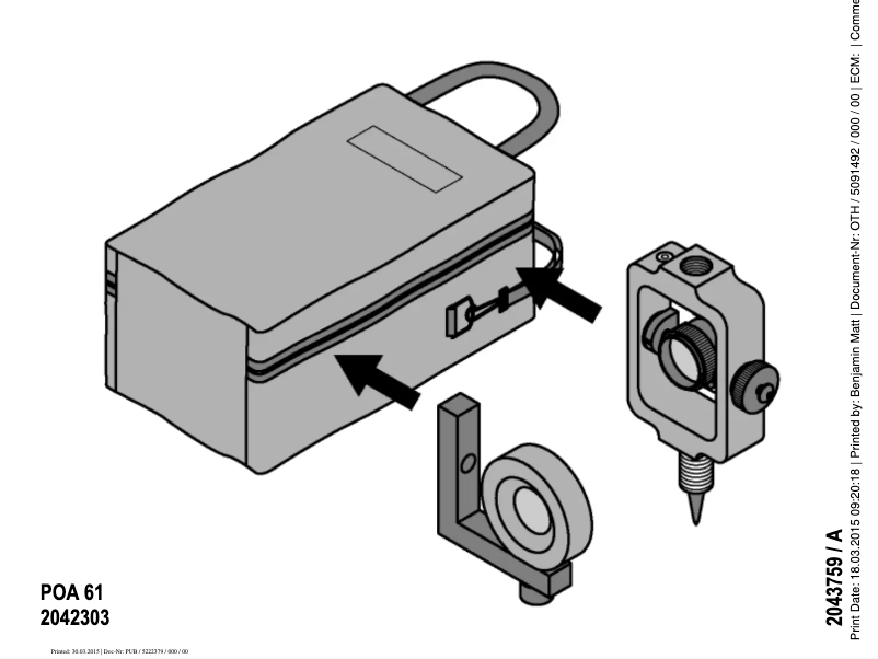 Página 1 del manual Manual de usuario Hilti POA 61