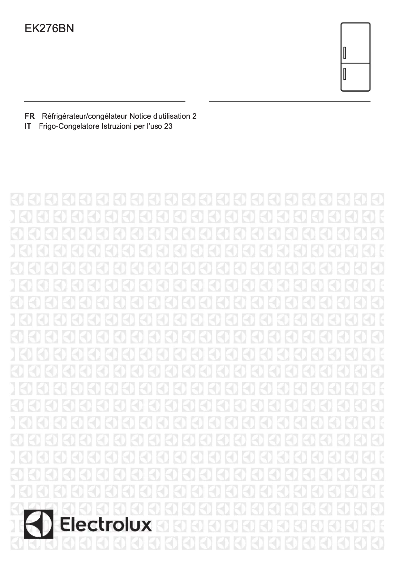 Image de la première page du manuel de l'appareil EK276BNLBR