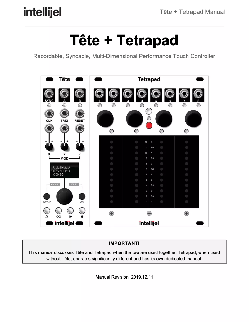 Image de la première page du manuel de l'appareil Tête