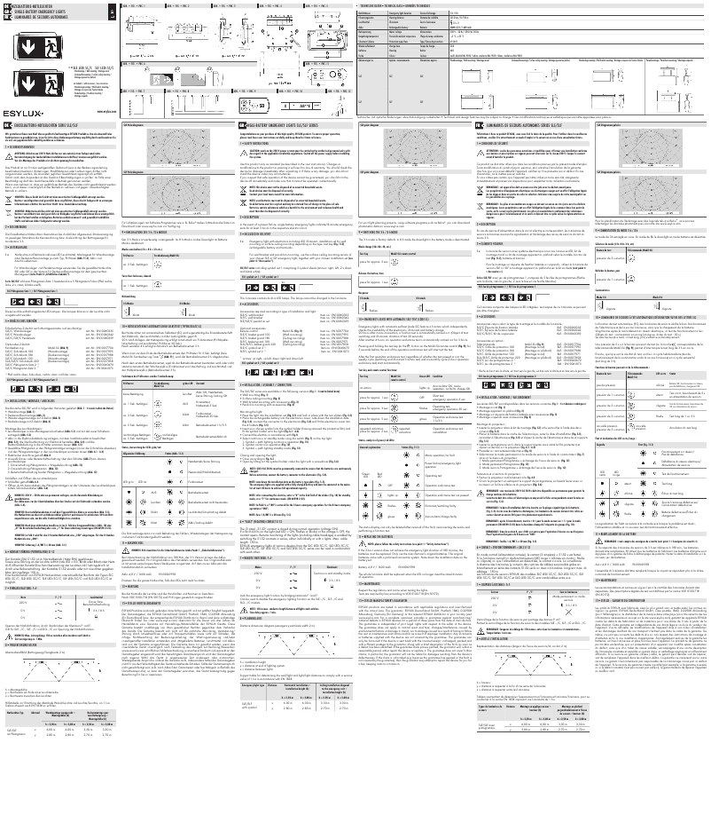 Image de la première page du manuel de l'appareil SLF LEDi SC/C