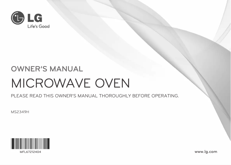 Page n°1 - Manuel utilisateur LG MS2349H