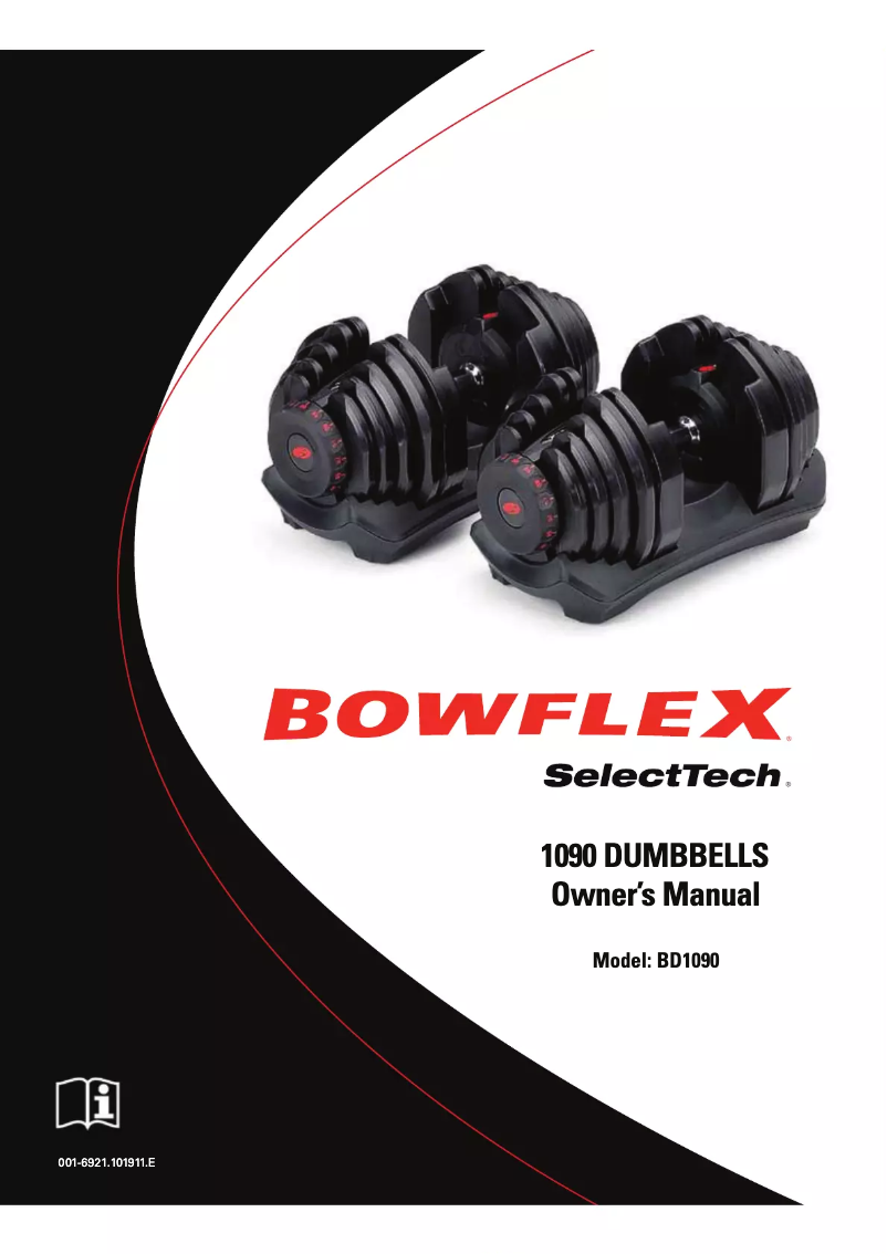 Page 1 de la notice Manuel utilisateur Bowflex SelectTech BF1090