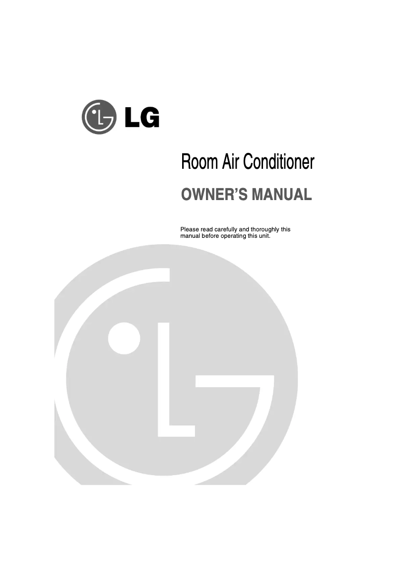 Page n°1 - Manuel utilisateur LG LSNK2462CIG