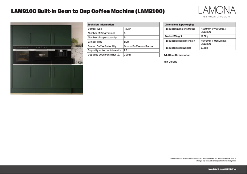 Image de la première page du manuel de l'appareil LAM9100