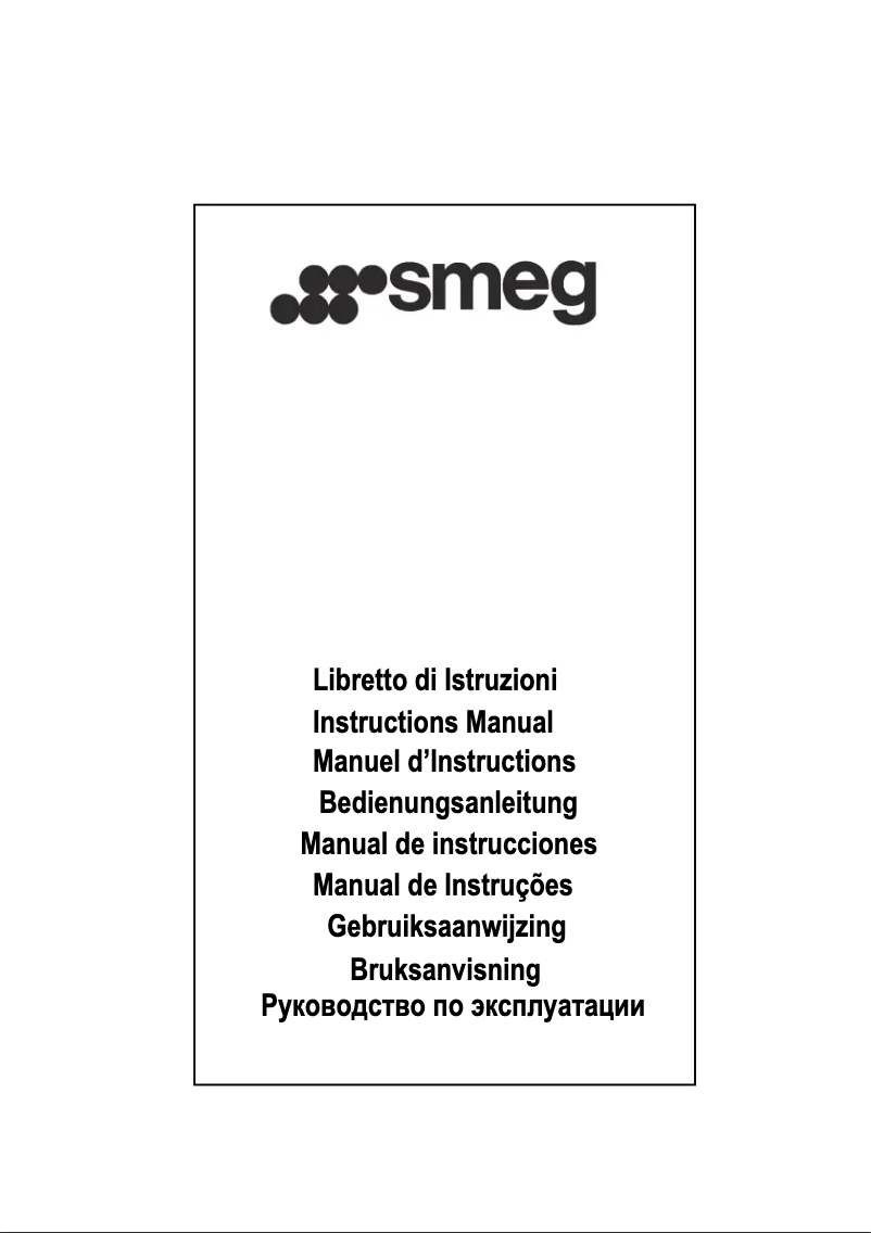Page n°1 - Manuel utilisateur Smeg KSE110P-9