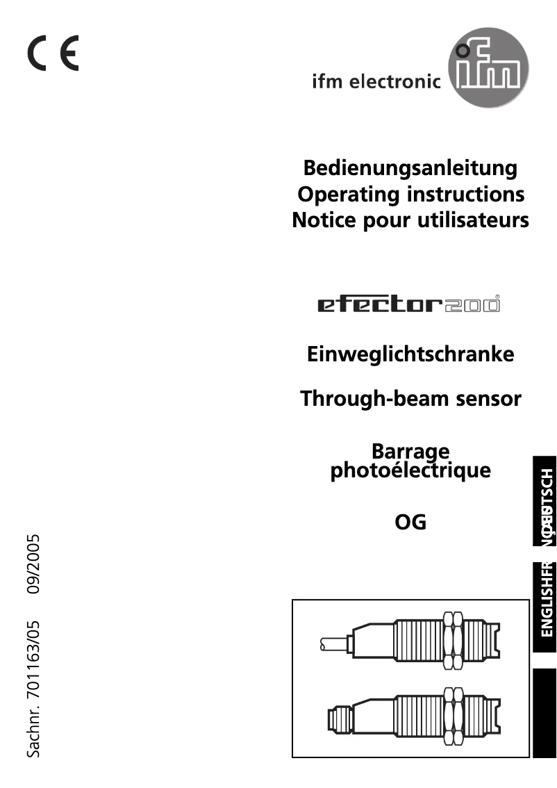 Image de la première page du manuel de l'appareil OG5043