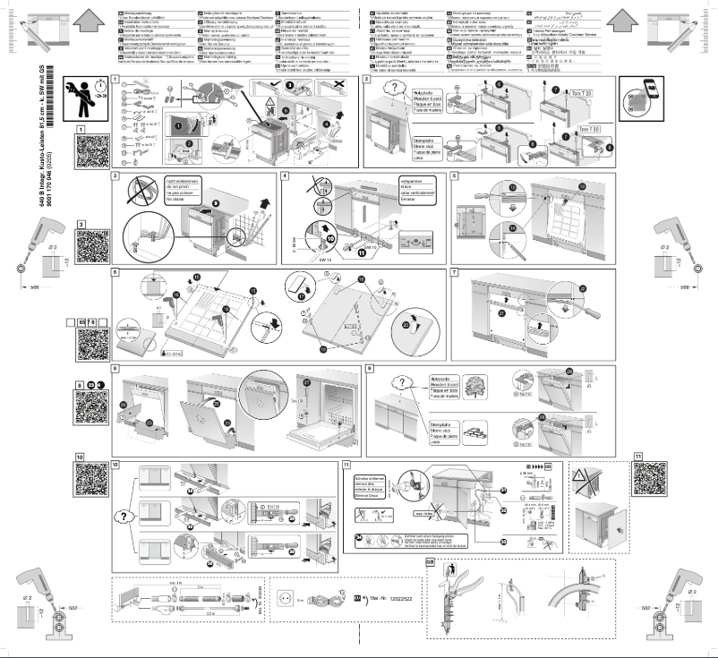 Page 1 de la notice Instructions / montage Siemens SN536S00LE
