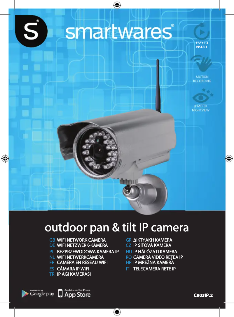 Page 1 de la notice Manuel utilisateur Smartwares C903IP.2