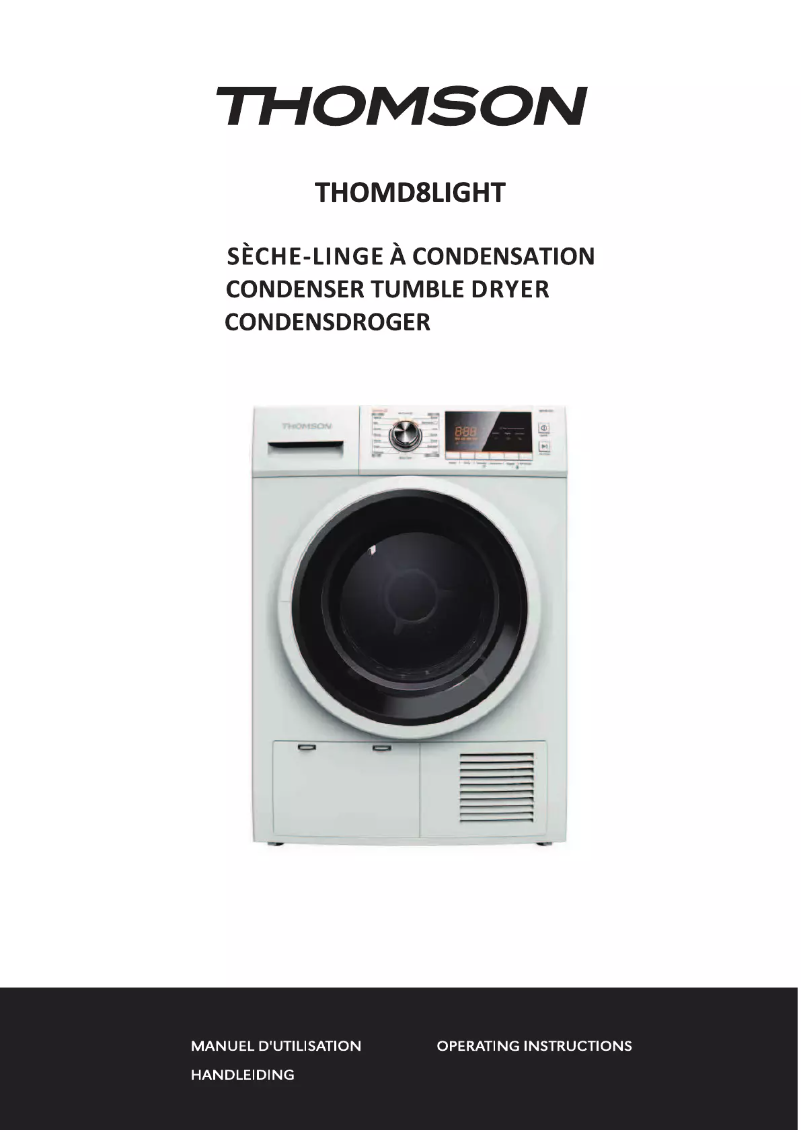Page 1 de la notice Manuel utilisateur Thomson THTD8LIGHT