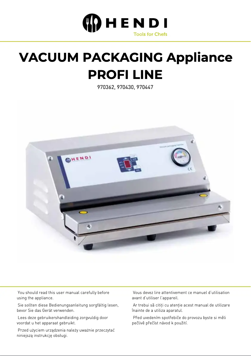 Image de la première page du manuel de l'appareil 970362