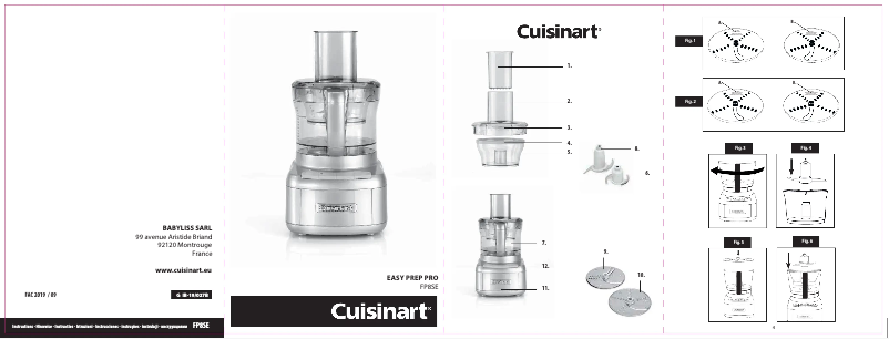 Page n°1 - Manuel utilisateur Cuisinart Mini Prep Pro FP8SE