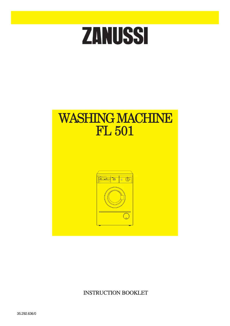 Page n°1 - Manuel utilisateur Zanussi FL 501