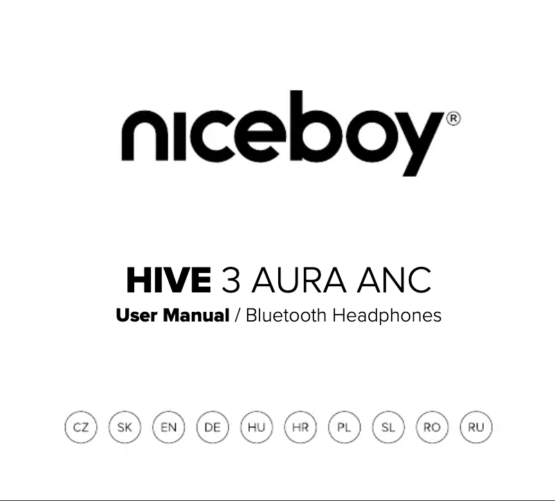 Page 1 de la notice Manuel utilisateur Niceboy HIVE 3 Aura ANC