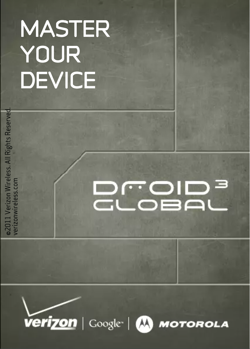 Page n°1 - Manuel utilisateur Motorola Droid 3 Global