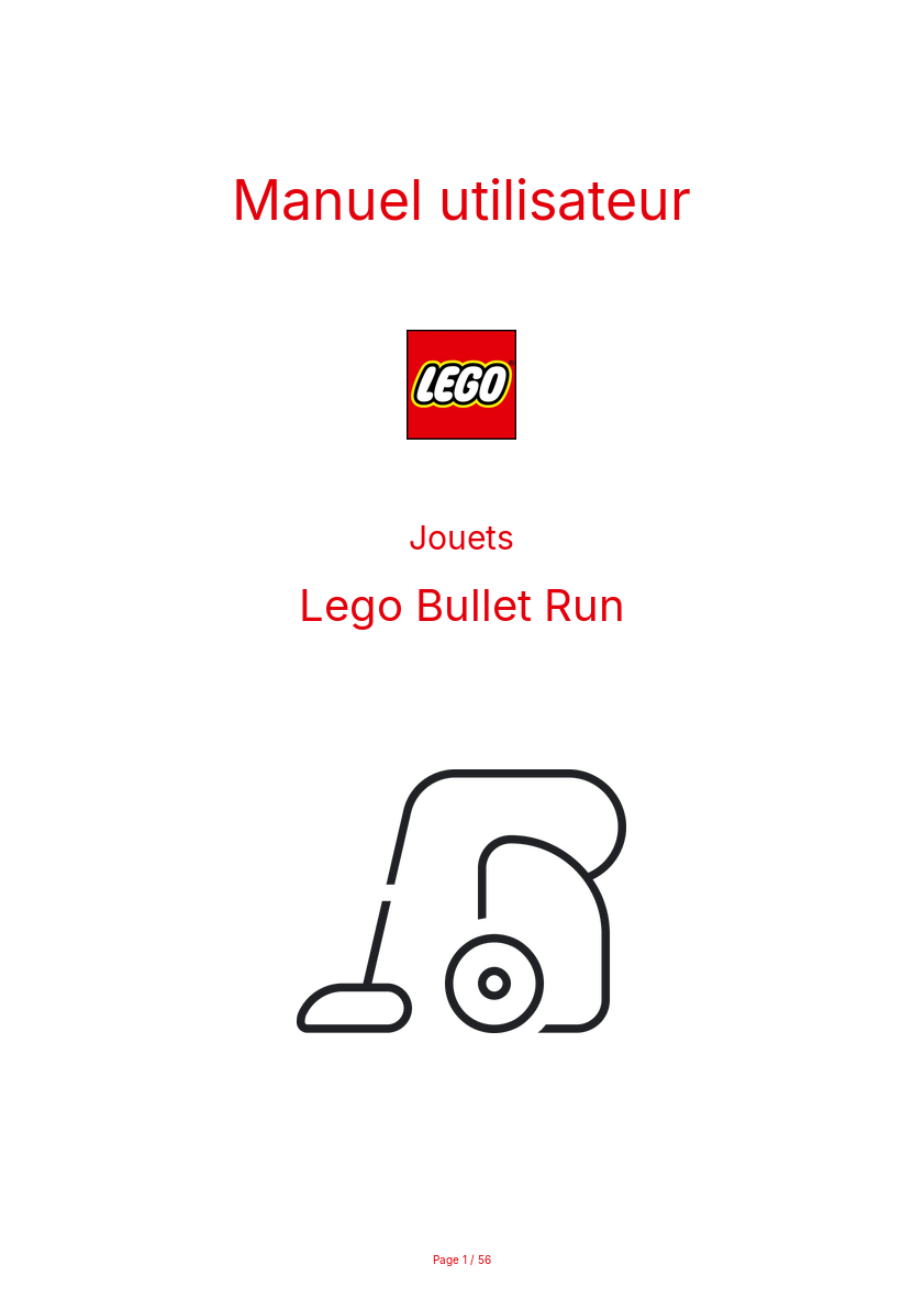 Image de la première page du manuel de l'appareil Bullet Run