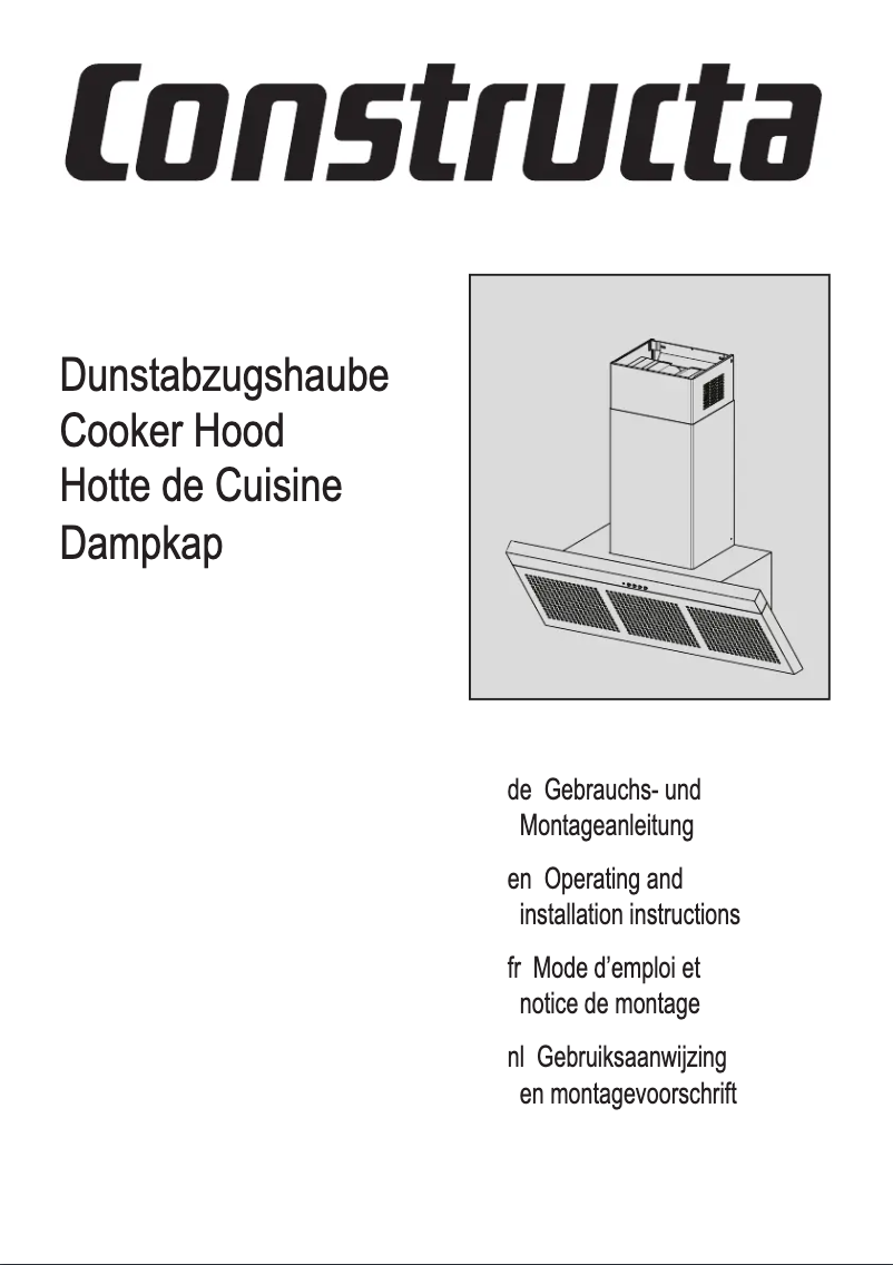 Page n°1 - Manuel utilisateur Constructa CD679550